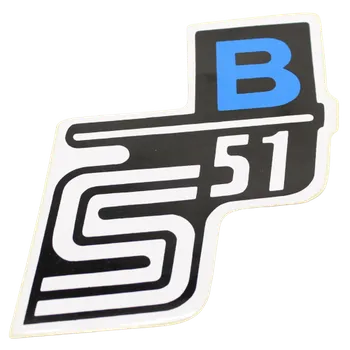Samolepící dekorace Nálepka na kastlík SIMSON S51 - B barva nálepky: Modré "B"