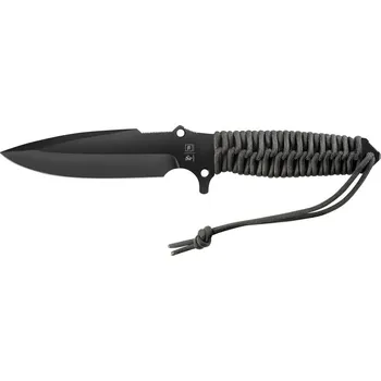Příbor Nůž pro přežití TB OUTDOOR MARAUDEUR PARACORD 550 ® BLACK / SMOOTH BLADE + KYDEX SHEATH SMOOTH