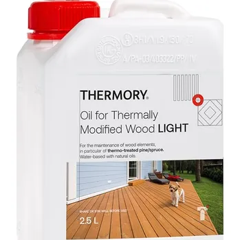 Olej na dřevo THERMORY OLEJ SVĚTLY – pro ošetření thermowoodu, balení 2,5 L - THERM- OLEJ- SVETLY-2,5 l