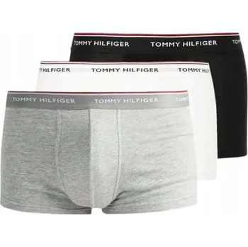 Boxerky Tommy Hilfiger Pánské boxerky 3-Pack - Černá/Šedá/Bílá, Velikost XL