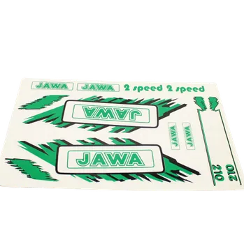 Samolepicí dekorace na vozidlo Nálepky Babetta - sada - (s nápisem Babetta na nádrži) Barva: Zelená