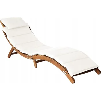 Zahradní lehátko VidaXL žluté dřevěné Lehátko