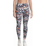 Dámské legíny Meatfly Arabel černá/bílá/oranžová S