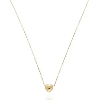 Náhrdelník Zlatý náhrdelník ze žlutého zlata se srdíčkem 42-45cm ZLNAH218F + DÁREK ZDARMA