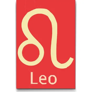 Malování podle čísel - Znamení zvěrokruhu - Leo Velikost: 20x30cm, Rámování: Pouze srolované plátno