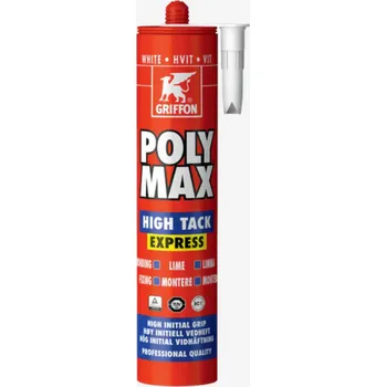 Stavebniny Griffon POLY MAX HT EXPRESS lepidlo - bílý 435g