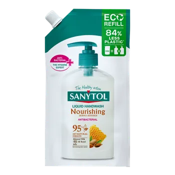 Mýdlo MARCA SANYTOL antibakteriální mýdlo vyživující, náhradní náplň, 500 ml