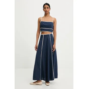 Dámská sukně Sada - top a sukně Answear.LAB MA1176BA.hms námořnická modř 59X, vel. M