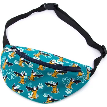 Outdoorové zavazadlo Pískací Potvůrky Ledvinka - belgický ovčák - Malinois Barva: petrolejová