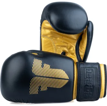 Boxerské rukavice Boxerské rukavice Fighter Round - černá/zlatá, 1376-RNDXG 12