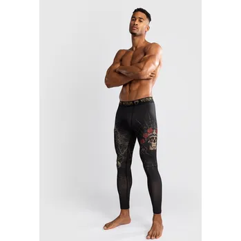 Oblečení pro bojové sporty Kompresní legíny Venum Santa Muerte 5.0 - černá/zlatá, VENUM-05334-603 L