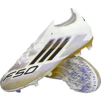 Kopačky Dětské kopačky lisovky Adidas F50 Elite FG bílé