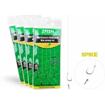 ZFISH Návazec Method Feeder Rig Spike FC 5 ks velikost: 4