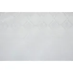 Bílý damaškový ubrus TCZZ-2 - čtverec 140 x 140 cm