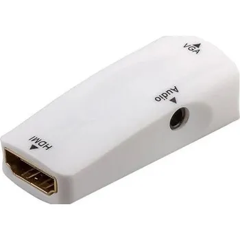Video kabel Goobay 44794 Adaptér HDMI Typ A na VGA + 3,5mm Bílý