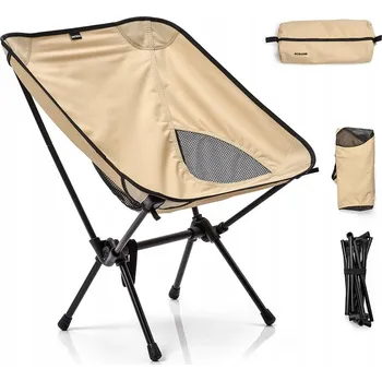 Turistická židle s opěradlem Meteor Schelp hnědá