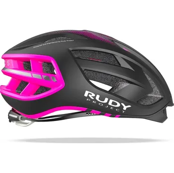 Cyklistická přilba Cyklistická helma RUDY PROJECT EGOS černá/růžová, size S - S
