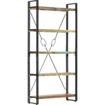 Knihovna s 5 policemi 286584 hnědá