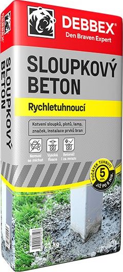 DEN BRAVEN Beton sloupkový rychletuchnoucí 25 kg /57703Q/