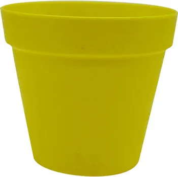 Květináč Květináč Loft 120x110 mm žlutá