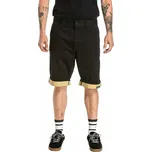 Pánské kraťasy Meatfly Barry 2.0 černá/žlutá 32