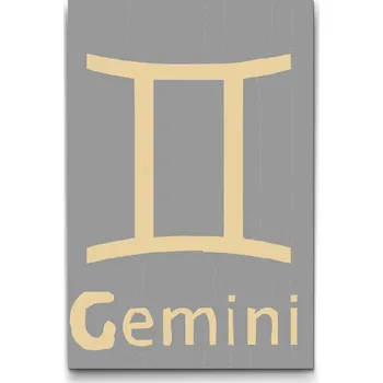 Malování podle čísel - Znamení zvěrokruhu - Gemini Velikost: 20x30cm, Rámování: Pouze srolované plátno