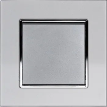 vypínač Elhard Royal Glass Elegant YE5301S vypínač č.1 - sklo, stříbrný - komplet