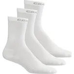 Běžecké ponožky CRAFT CORE Dry High - 3 páry - bílá Velikost textilu: 43-45