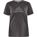 Běžecké tričko CRAFT ADV Trail Wool SS - černé Velikost textilu: S
