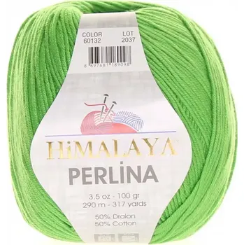 Příze Himalaya Perlina 60132 Jasně zelená (Příze Perlina 60132 Jasně zelená)
