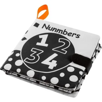 Hračka pro nejmenší Bocioland Kontrastní kniha černobílá, Čísla