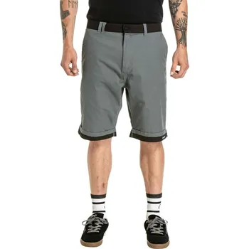 Pánské kraťasy Pánské kraťasy Meatfly Barry 2.0 šedá/černá 38