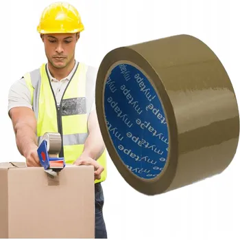 Lepicí páska LEPICÍ PÁSKA BALICÍ 48mm x 66m HNĚDÁ / ŠEDÁ 6 KS