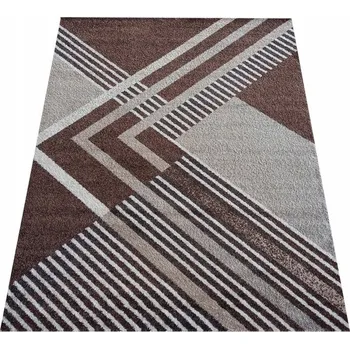 Koberec KOBEREC MODERNÍ ABSTRAKTNÍ SPAZZIO 03 ŠEDO - HNĚDÝ - 120 x 170