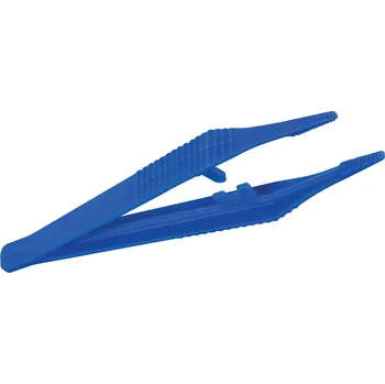 Péče o řasy a obočí PixelHOBBY Plastová pinzeta rovná (modrá)