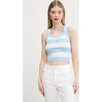 Top Tommy Jeans modrá barva, DW0DW20969 50X, vel. L