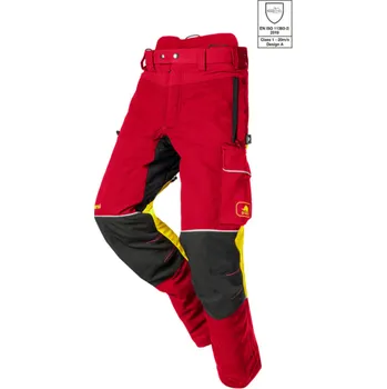 Pánské kalhoty Protipořezové kalhoty SIP PROTECTION 1SRL SAMOURAI TALL - 88 cm - červená XL