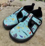 KTR Barefoot plátěná obuv Sumi Zoo zelená Velikost: 30