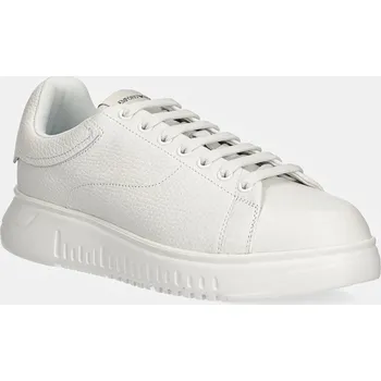 Pánské tenisky Kožené tenisky Emporio Armani bílá barva, X4X264 XF768 00001 X4X264.XF768.00001 00X, EUR 44