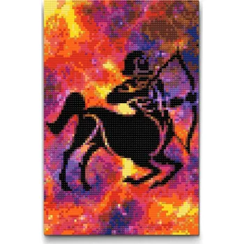 Diamantové malování Diamantové malování - Znamení zvěrokruhu - Střelec Velikost: 20x30cm, Rámování: Pouze srolované plátno, Diamanty: Čtvercové