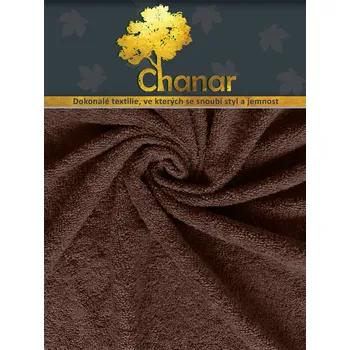 Prostěradlo Chanar s.r.o Prostěradlo Froté Top 180x200 cm tmavě hnědá