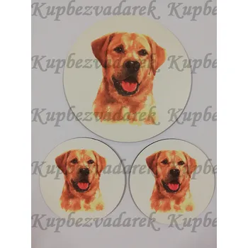 Podtácek - Labrador Velikost: kruh 15cm + 2x kruh 10cm