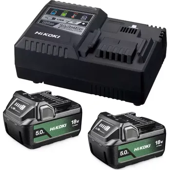 UC18YSL3WKZ Sada akumulátorů a nabíječky 18V/2x5,0 Ah HiKOKI