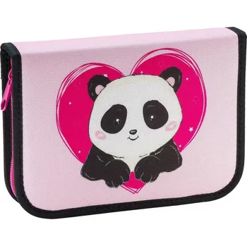 Penál Školní penál jednopatrový Stil Panda Love