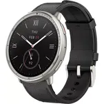 Amazfit Active 2 Round NFC/Silver/Elegant Band/Black Leather