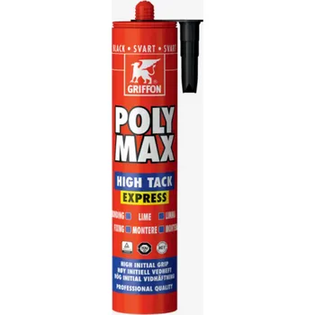Stavebniny Griffon POLY MAX HT EXPRESS lepidlo - černý 435g