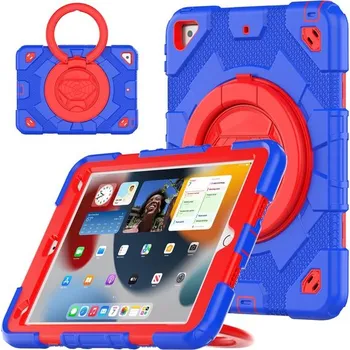 Pouzdro na tablet JP Kids360 obal na tablet, iPad 10.2 2019 / 2020 / 2021 (iPad 7 / 8 / 9), iPad 10.5 (2018), iPad Air 3 10.5 (2019), modro-červený
