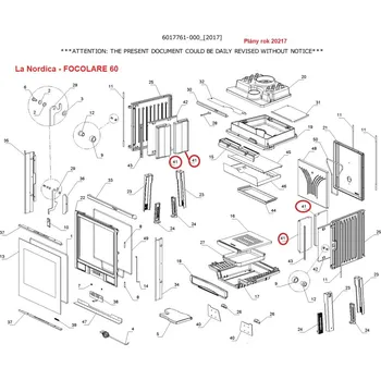 La Nordica - vyzdívka žárobetonová Focolare 60