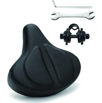 YHZFZZ Nadměrné pohodlné sedlo na kolo, měkké silikonové sedlo z paměťové pěny pro muže a ženy,