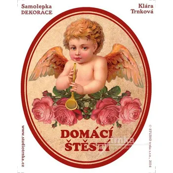 samolepka Dekorační samolepky - Domácí štěstí, andělíček